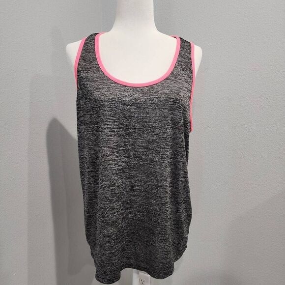 RBX Performance Tank Top Womens XL Large Gray Pink Racerback X-Dri - Picture 1 of 7